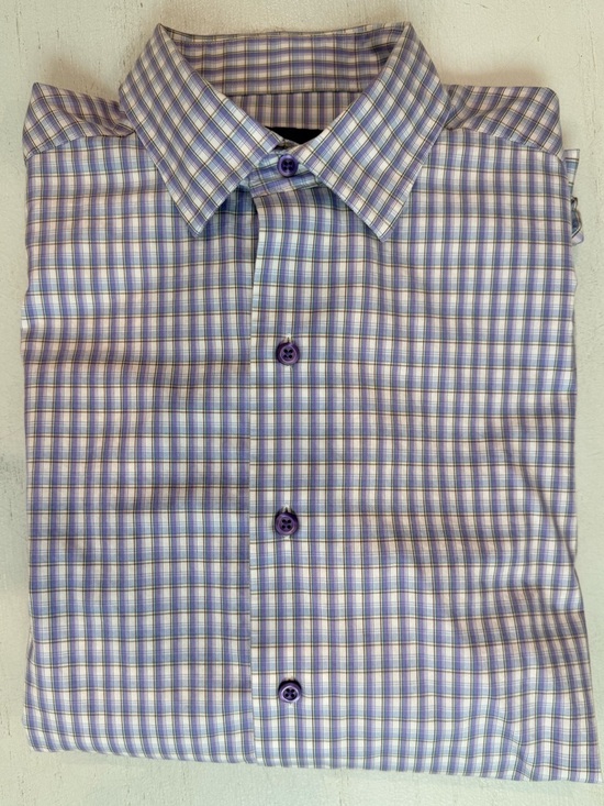 David Donahue Other - David Donahue Fusion Performance,  L/XL/17, Checkered Button Down Shirt
